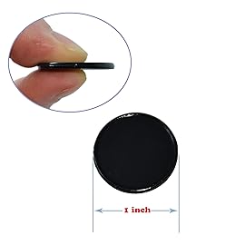 Smartdealspro Set of 100 25MM/1 Inch Opaque Plastic Learning Counting Counters Poker Chips (Black)