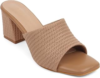 Iconics Women Comfortable Block Heel Round Toe Strapless Fashion Shoes Price In India