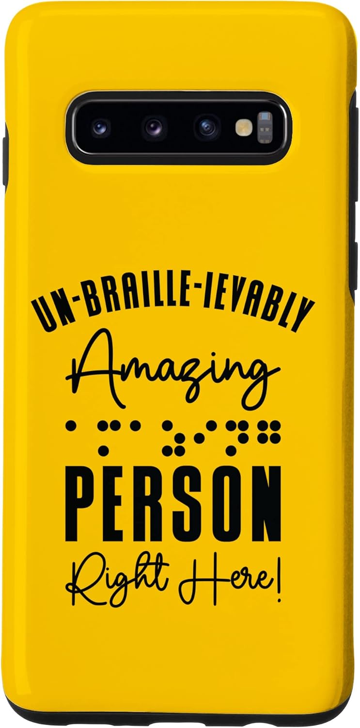Galaxy S10 Braille Blind Blindness Awareness Visually