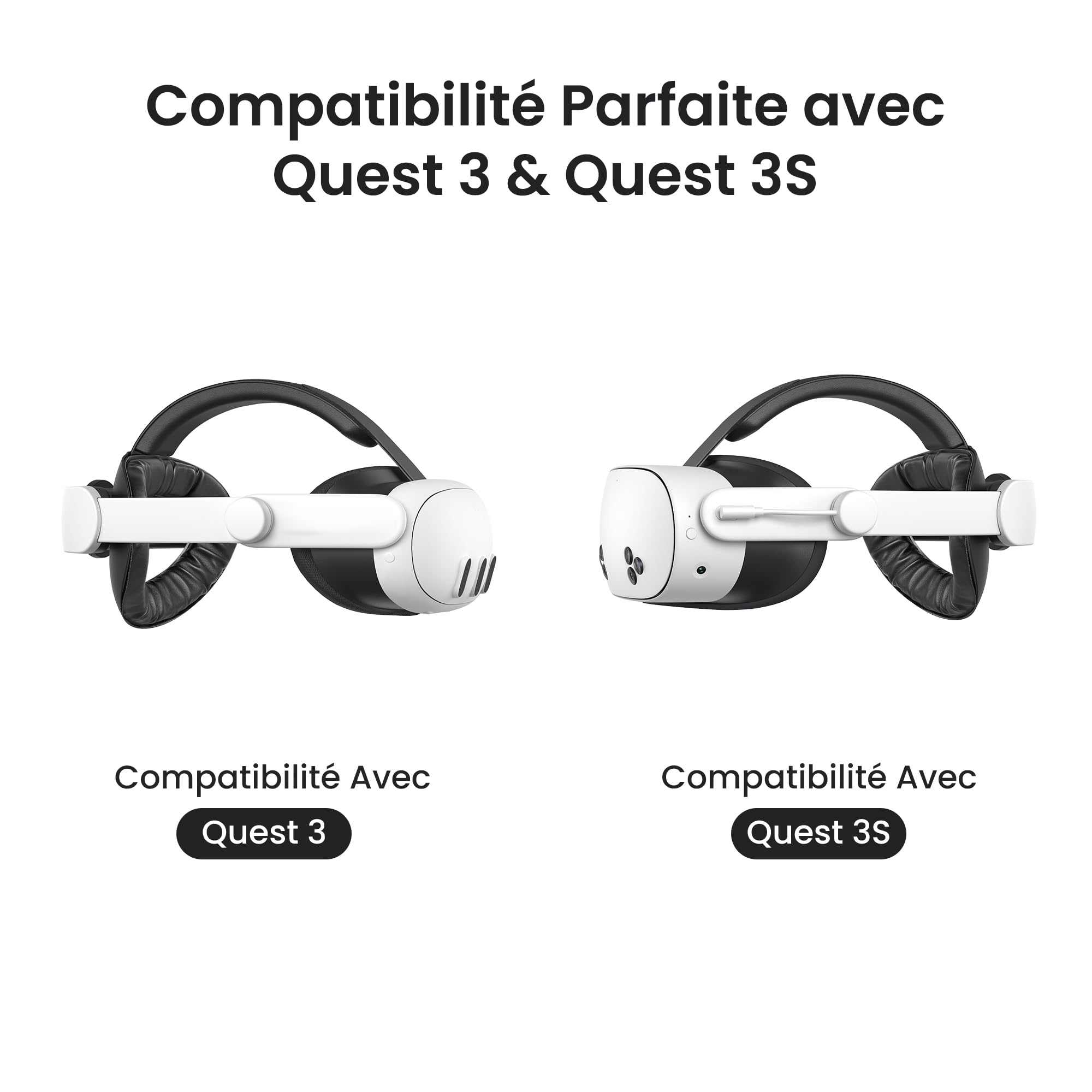 KIWI design K4 Boost Sangle de Tête avec Batterie de Confort Compatible avec Meta Quest 3/Quest 3S