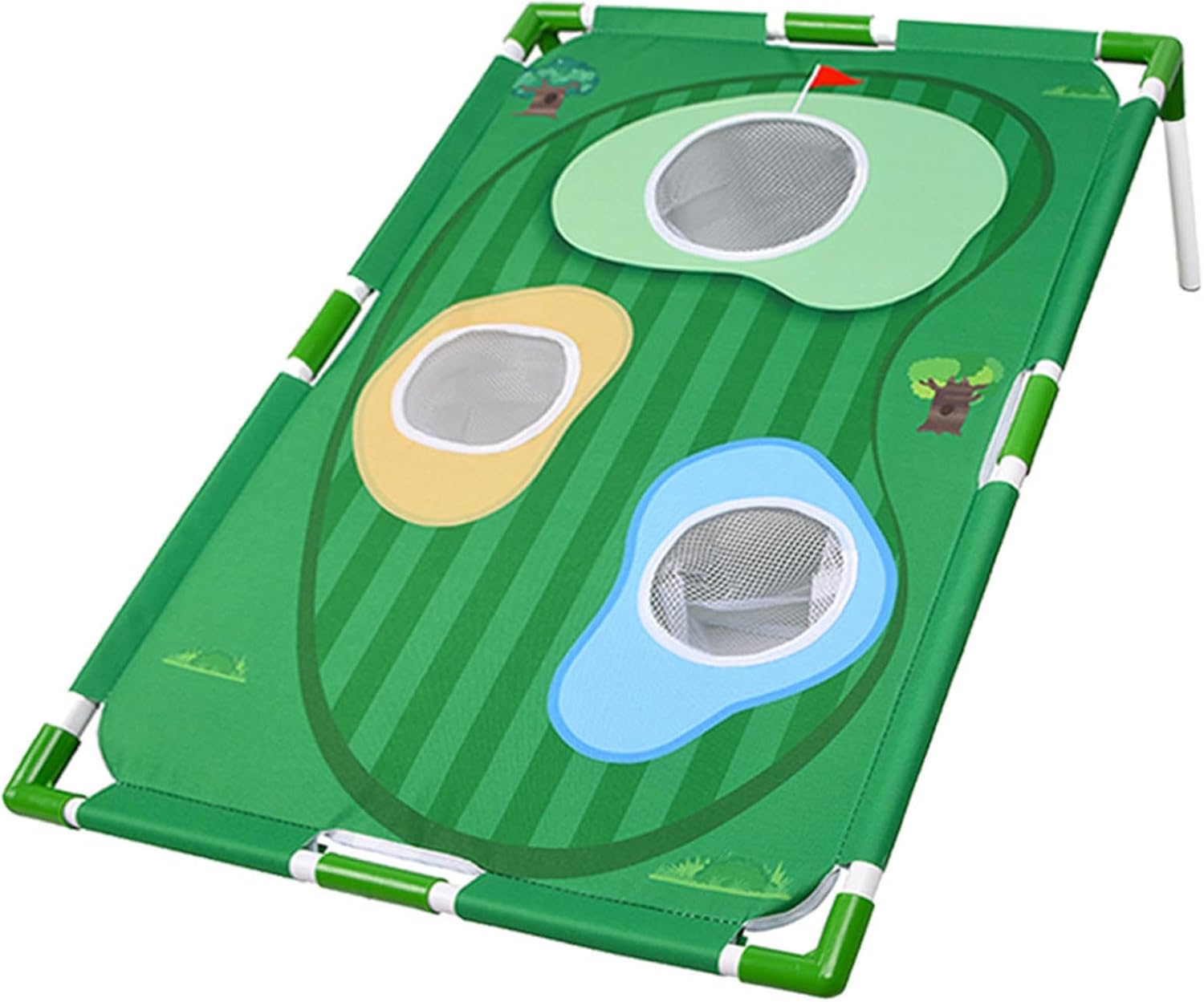 Indoor Outdoor Golf Chipping Trainer - Foldable Swing Practice Net with Backyard Target for Home Drills