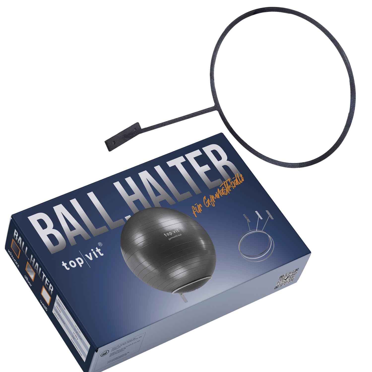 Premium Wandhalterung zur Aufbewahrung von einem Gymnastikball I Ø 32cm