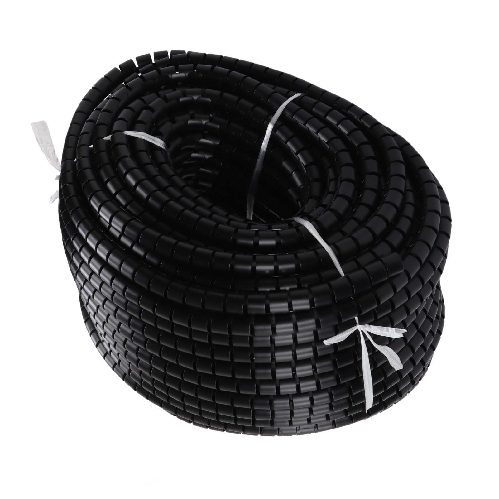 Gaine de Câble Enroulée, Manchons de Protection de Fils de Dérivation Résistants aux Acides Noirs et aux Alcalis, Solides pour la Protection (Diamètre 22mm 50m)