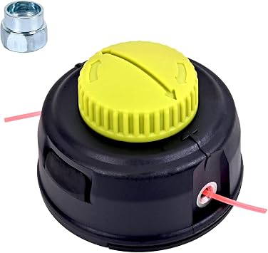 311759008 313318001 Compatible with Ryobi Weed Eater Trimmer Head Replacement Parts Suitable for Such As Ryobi P2009 40V RY15523A RY253SS and RY15523A Models Straight Shaft Trimmer