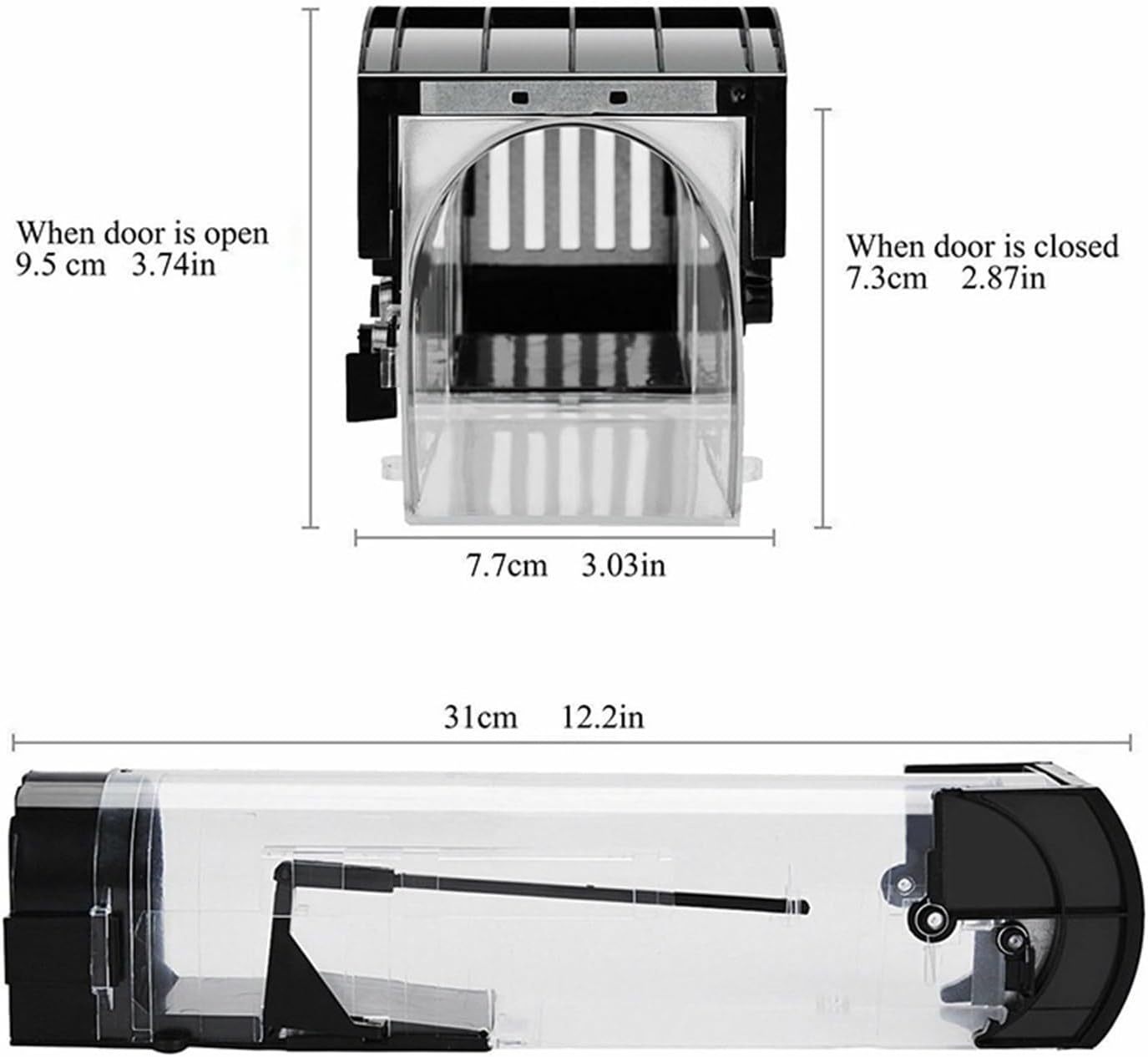 ABS Automatic Cycle Mouse Trap 29x7.5x9.5cm