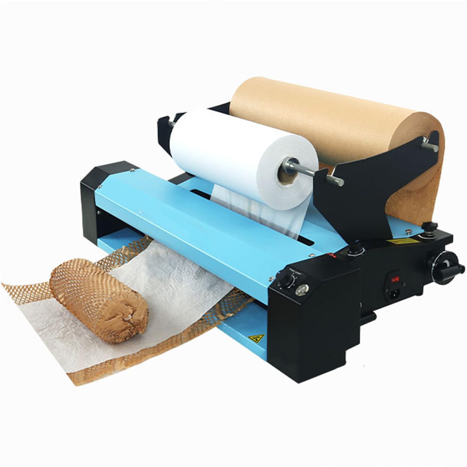 YXYLJOZ Honeycomb Packing Paper Roll Dispenser, Eco-Friendly Cushioning Wrap for Small Businesses & Shipping Supplies for Safe Packaging and Protection,B
