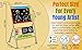 Kids Wooden Foldable Easel, Double-Sided Magnetic Blackboard & Whiteboard with Chalk, Clock, Alphabet, Drawing Accessories for Children's & Toddlers Art Toys
