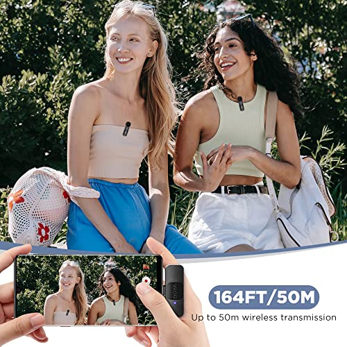 Boya Wireless Lavalier Microphone For Android Usb C Smartphone Tablet External Mini Lapel Type C Microphone For Cell Phone Clip-On Mic For Video Recording Podcast Youtube Live Streaming By-V20 #TOP3