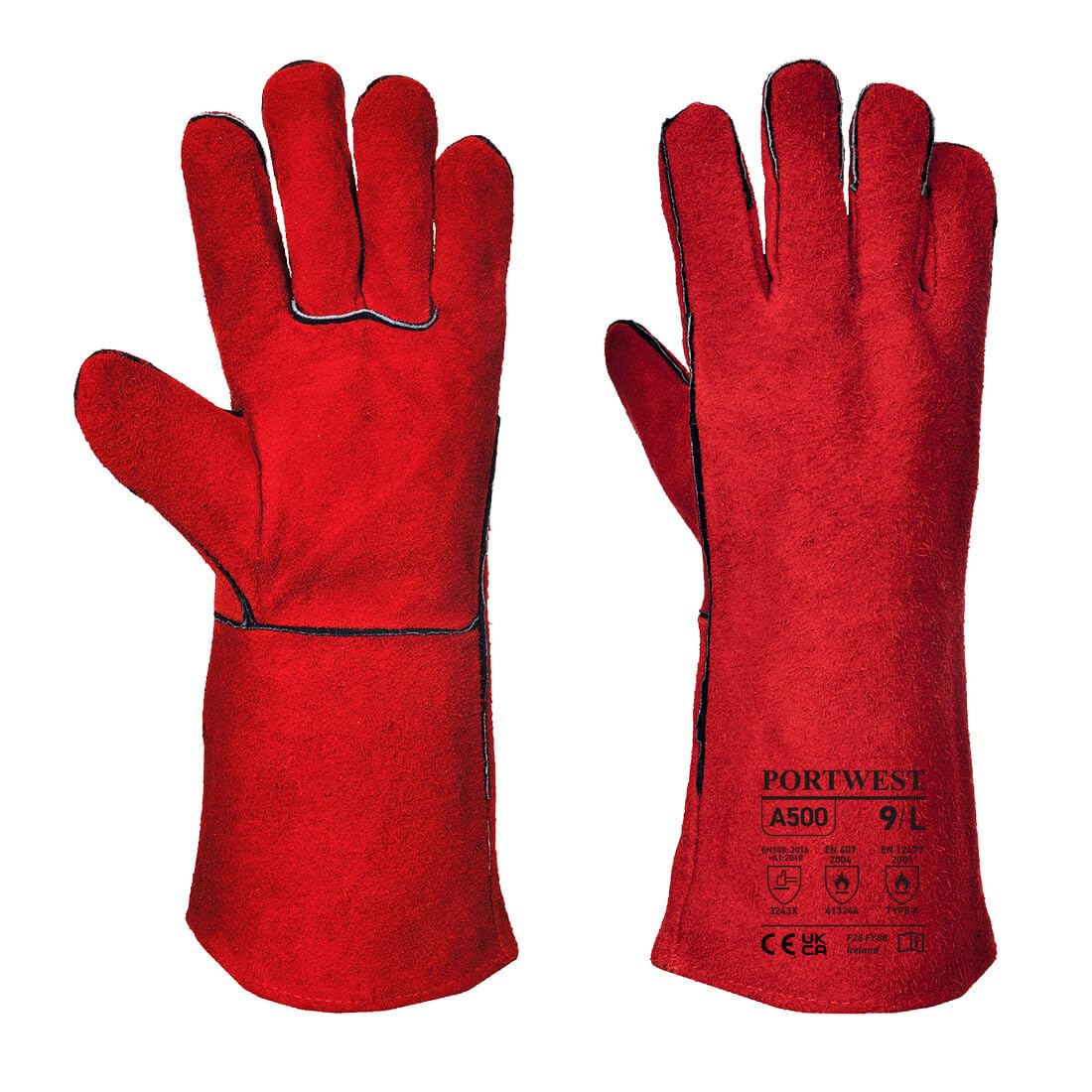 PORTWEST A500 Welding Glove with Cotton Lining 14"
