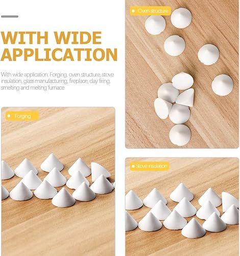 Miniatura 5 de VILLCASE 10 Uds de cerámica para uñas de cerámica horno de cerámica de cerámica almohadilla refractaria horno papel metal soporte cerámica horno