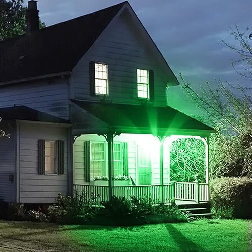 Miniatura 7 de TORCHSTAR Bombillas LED A19 verdes, 7 W (equivalente a 40 W), bombilla de color base E26, para el día de los veteranos, porche, iluminación del