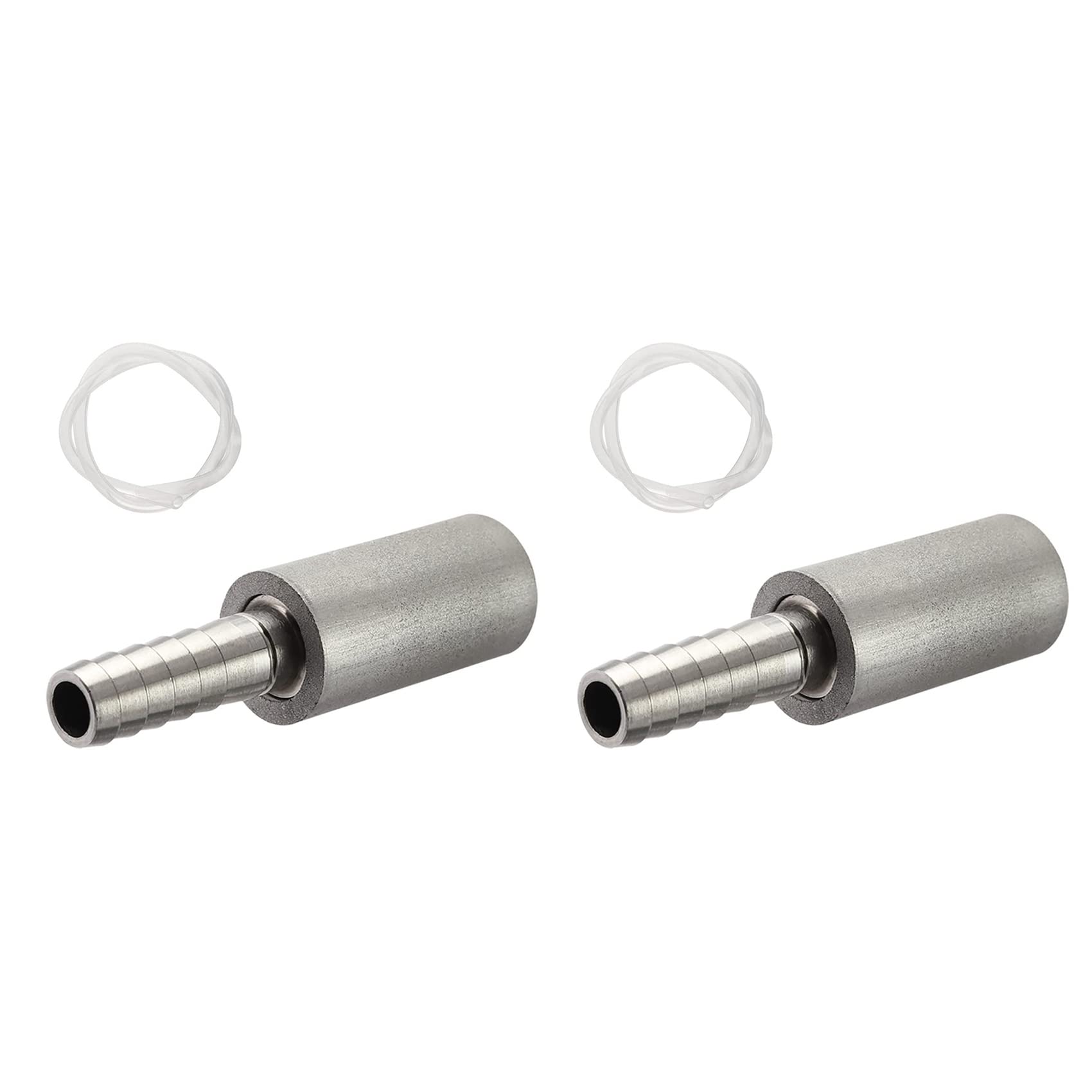Hndhbfgrt 2X 0.5 Micrometre Diffusion Stone Stainless Steel Aeration Stone Carbonating Stone for Homebrew Wine Beer Soda Air Stone
