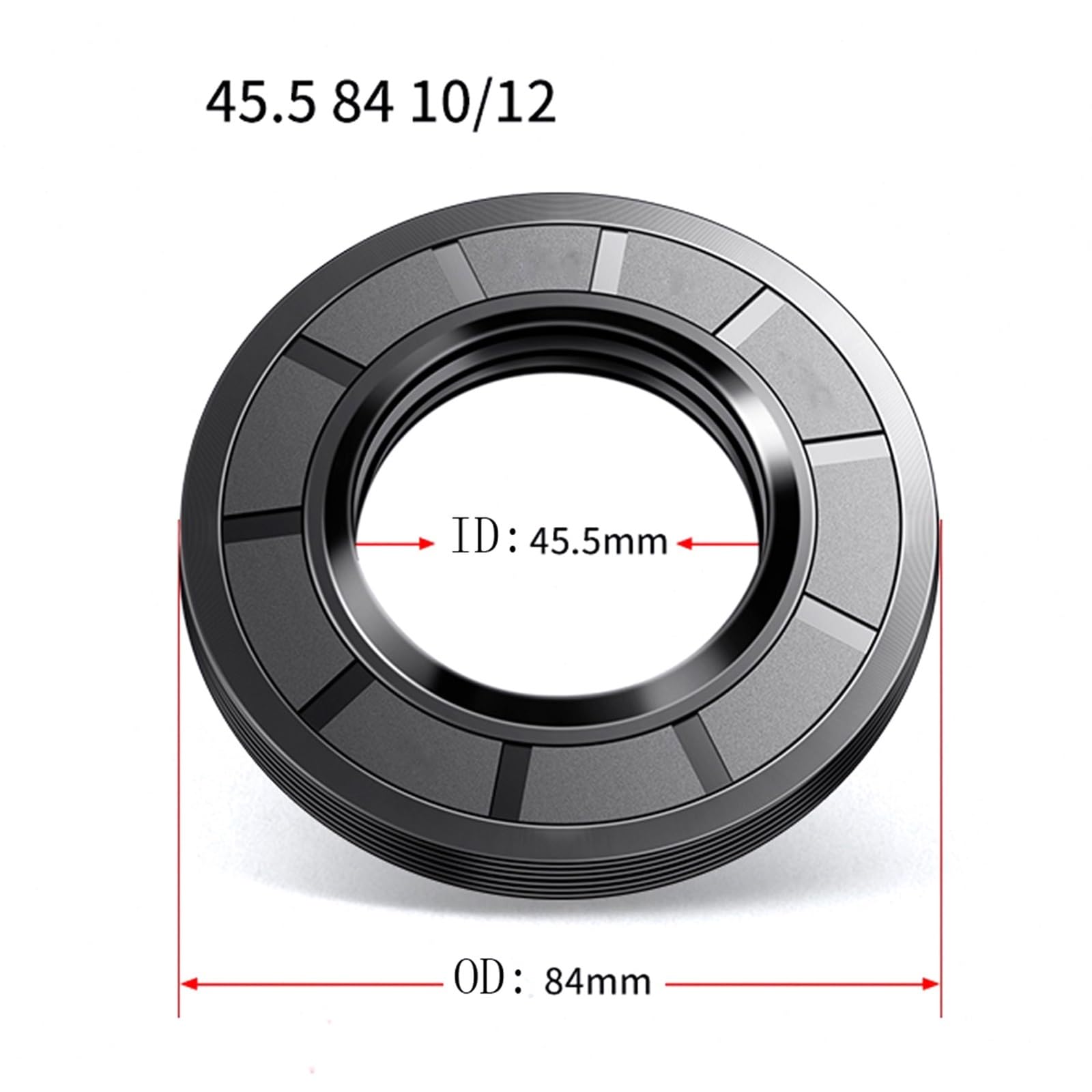 gasket rotating 1PC Drum Washing Machine Water Oil Seal Repair Parts 25*50*55*10/12 30*60.55*10/12 35*65.55*10/12 35*75.55*10/12 45.5*84*10/12MM seal resistant ( Color : 45.5x84x10 12 )