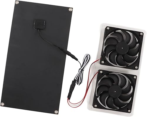 Miniatura 9 de Panel solar fotovoltaico de 100 W, 5 V, 2 A, con kit de ventilador, extractor de aire de energía solar, generador solar impermeable, ventilador de