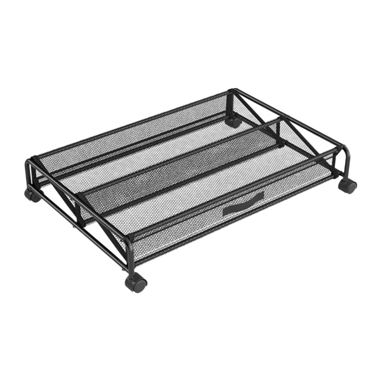 HEAVENGLOWUnder Bed Shoe Storage Rack with Wheels Rolling for Boots High Heels Sandals-image-41