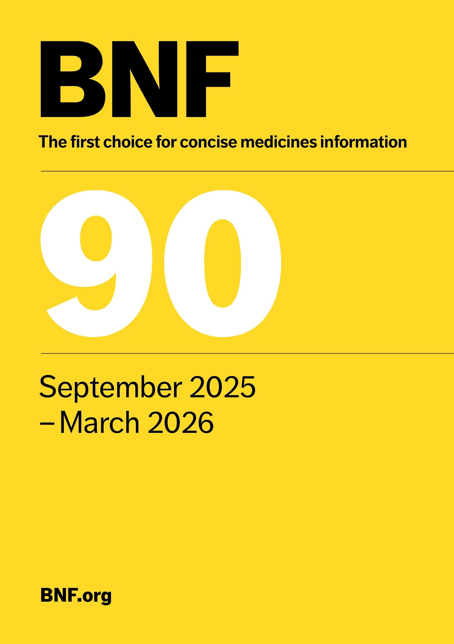 British National Formulary (BNF) 90
