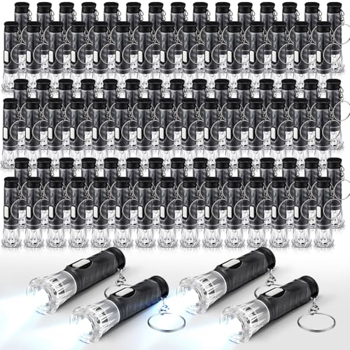 Mini porte-clés LED noir Jexine lot de 150 pour ne plus chercher dans le noir