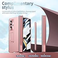 Vista 2 de Funda para Samsung Galaxy Z Fold 4 con soporte para bolígrafo S y bolígrafo, [protección de bisagra] [protector de pantalla integrado]
