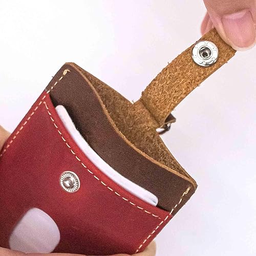 Vista 150 de Boshiho. Funda vertical, de piel, para tarjeta de identificación con cordón resistente., Bolso