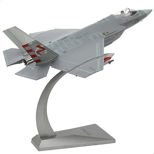 Miniatura 1 de F-35C Lightning 172 Metal Fighter Model Kits con soporte VX-23 3 versiones ABC Diecast Alloy Jet Replica Pre-Build Militar Avión Colección para