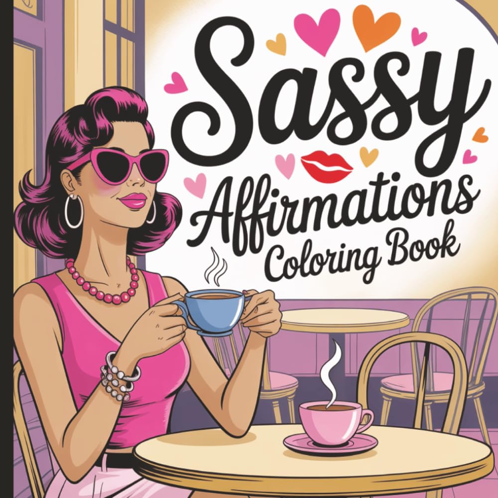 Sassy Affirmations Coloring Book for Women: Fun Feminine Stress Relief Coloring for Grown Women Who Need a Little Attitude
