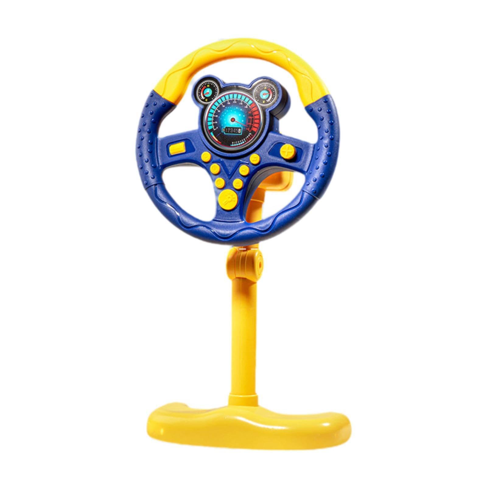 Baoblaze Volante Giocattolo Simulato Bambini Interattivo Elettronico Installazione Semplice con Supporto Educativo Effetti di Luce Suoni Migliora Riflessi E Ab, Blu