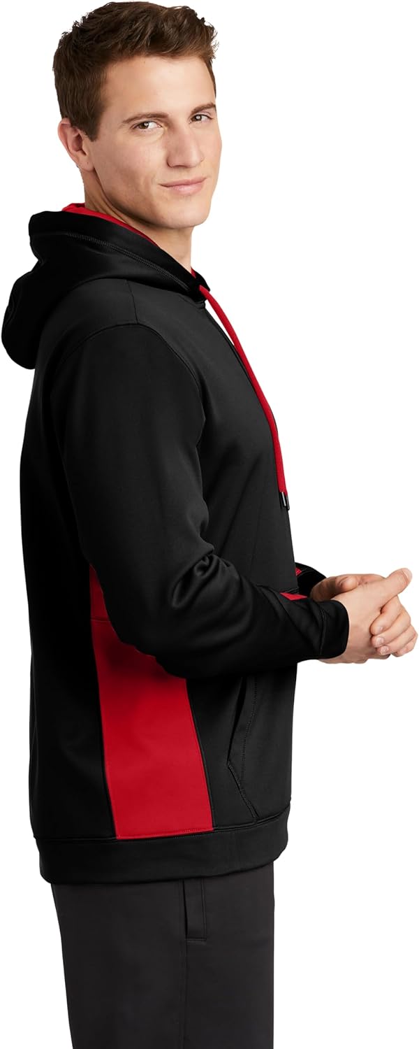 SPORT-TEK Unisex Sport-Wick Fleece Colorblock Hooded Pullover - Image 2
