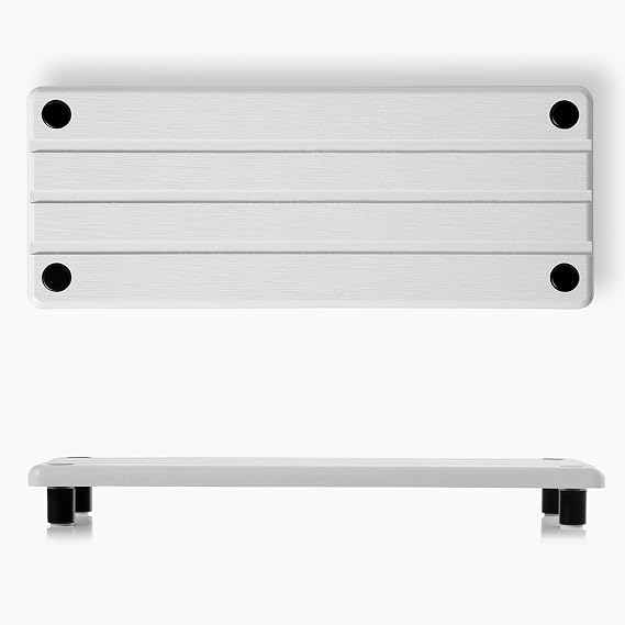 Quick Dry Bathroom Tray & Kitchen Sink Organizer, Water Absorbing Countertop Sponge Holder Soap Dish, Diatomaceous Earth Stone Vanity Dispenser Toothbrush Bottle, Gray Beige, 10" x 4"