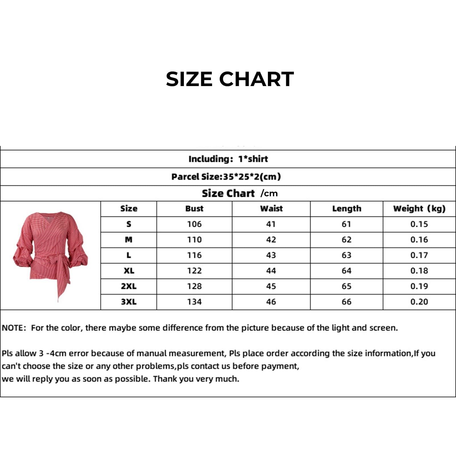 Camisa de Cuadros para Mujer Talla Grande con Cinturón de Lazo Removible y Mangas Abullonadas para Estilo Elegante y Casual