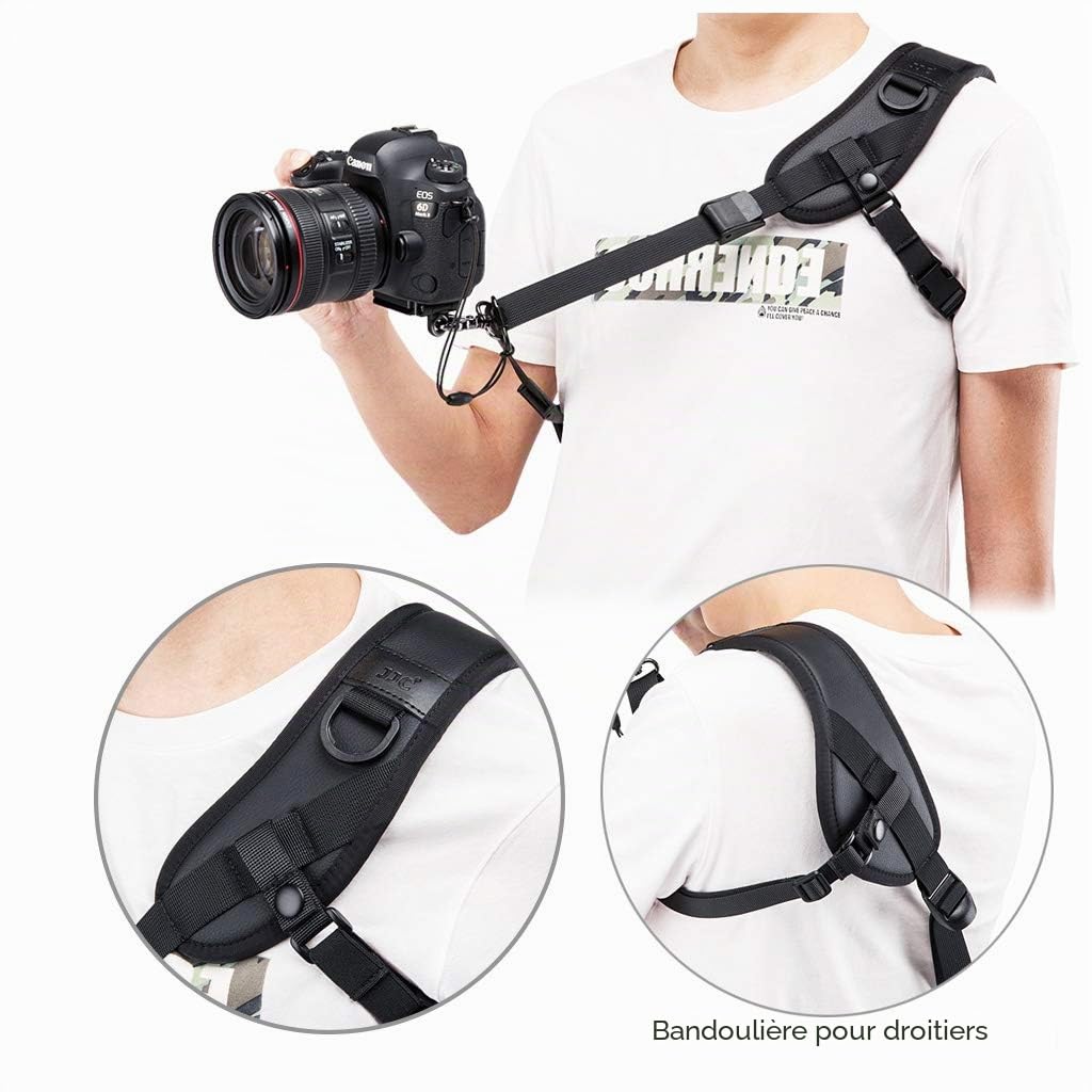 Sangle de cou réglable en néoprène pour appareil photo