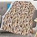 Gift for Cairn Terrier Lover, Cute Cairn Terrier Print Throw Blanket for Dog Mom Pet Owners, Funny Dog Puppy Print Fleece Blanket Throws for Couch Bed Sofa Car Seat