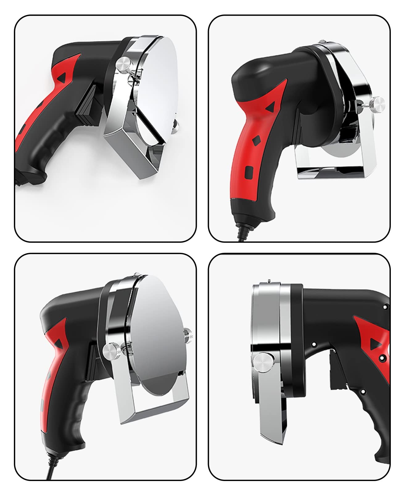 Cortador de Cuchillo eléctrico para Kebab, silencioso y de Velocidad Variable, Cortador de Kebab Turco Comercial con Cuchilla, Cuchillo eléctrico para Kebab de 80 vatios, Cortador Gyro Shawarma