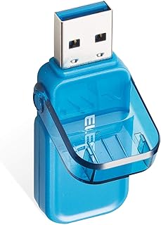 エレコム USBメモリ 128GB USB3.0 3.1 (Gen1) なくさないキャップ ブルー MF-FCU3128GBBU
