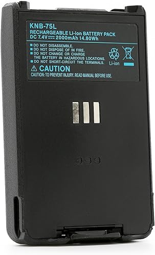 Miniatura 2 de ExpertPower Batería recargable de iones de litio de 7.4V 2000mAh para Kenwood KNB-74 KNB-75L TH-D74A TH-D74 2-Way Handheld Walkie Talkie Reemplazo