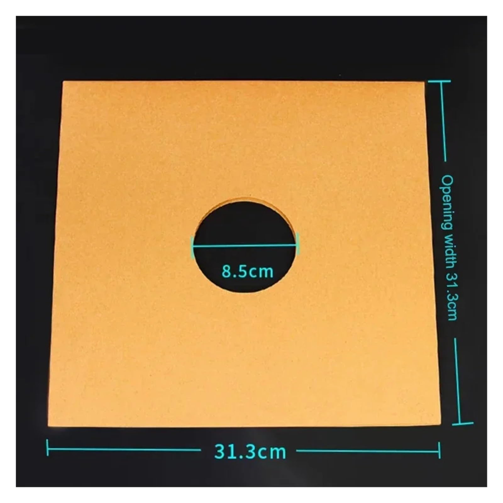 Copertine Interne per Dischi in Vinile 10PCS 12 Pollici Buste for Dischi in Vinile copertine protettive for Album for LP in Carta Kraft Interne antistatiche for in(Without Hole-Brown)