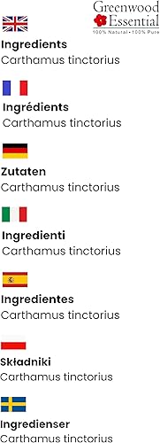 Miniatura 7 de Greenwood Aceite esencial de cártamo puro (Carthamus tinctorius) 100% natural de grado terapéutico prensado en frío para cuidado personal 0.5fl oz