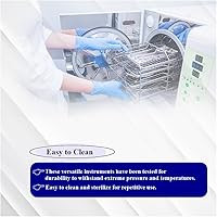 Vista 6 de Tijeras Premium Iris Tijeras de Microdisección Curvas de 4.5" con Cuchillas Finas y Afiladas Hechas de Acero Inoxidable Herramientas Médicas