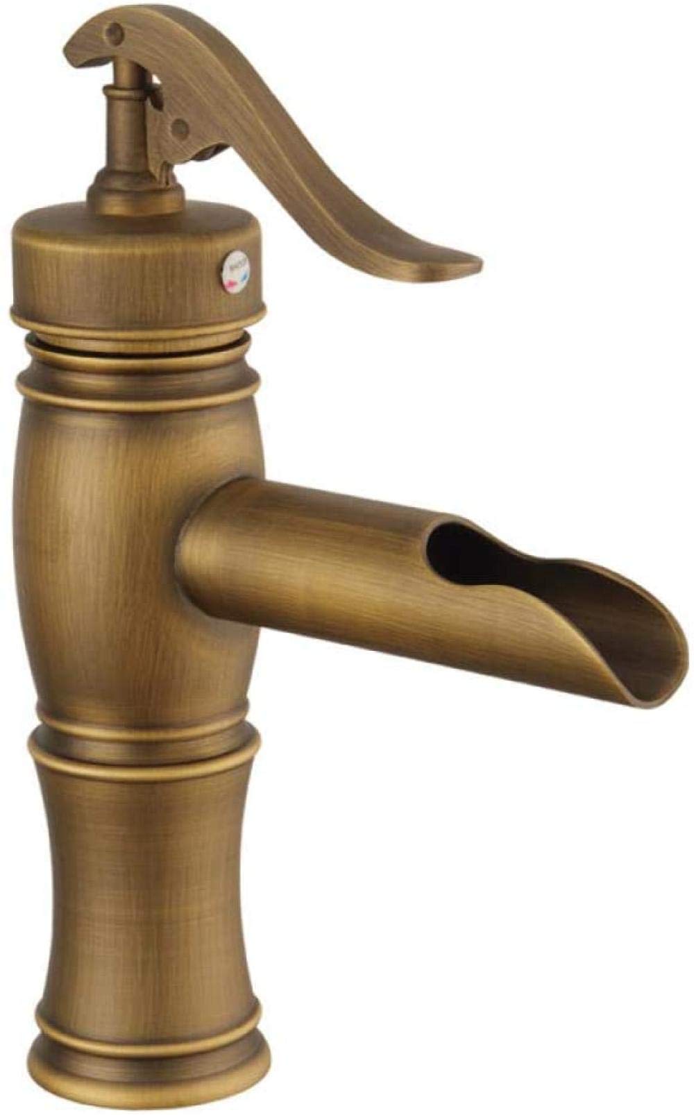 Robinet en laiton pour bassin de salle de bain mitigeur cascade monotrou à poser