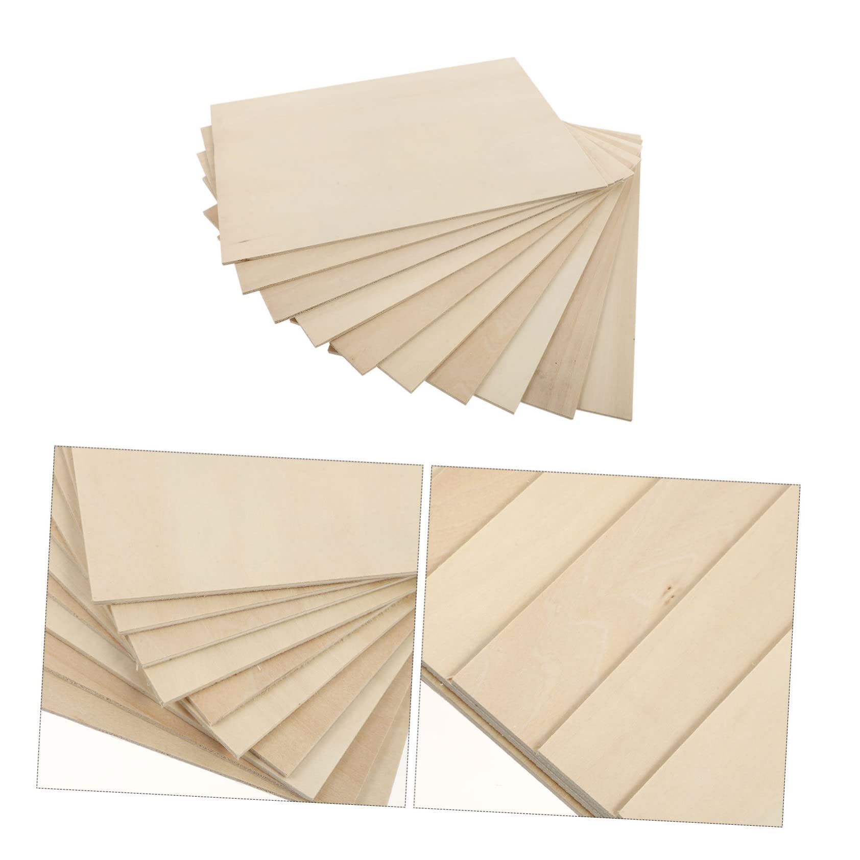 Unbehandelte Lindenholz Sperrholzplatten 10 Stück für Kinder
