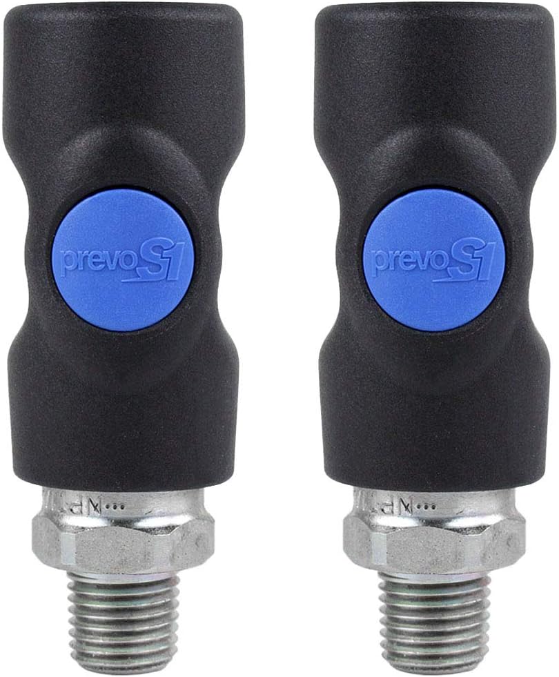 2 Pack Prevost Safety Air Plug Coupler 1/4" MNPT Prevo S1 Industrial ISI061251
