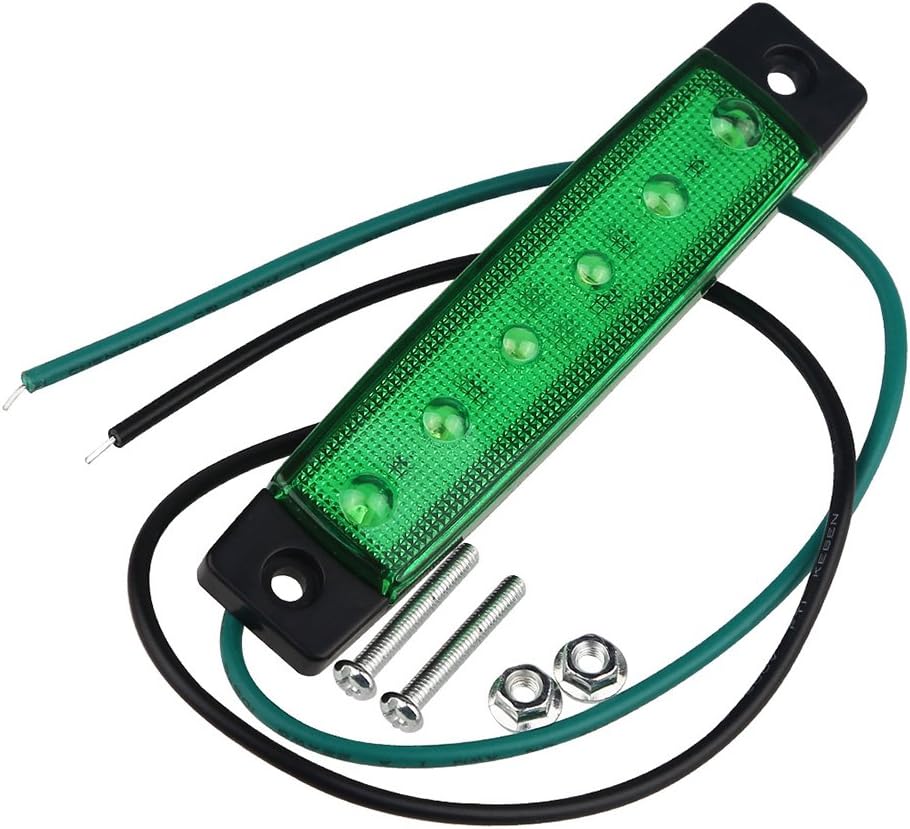 WINOMO 6 LED Marker Light 12V Trailer Trunk Tail Light Brake Light Replacement for Camper Rv