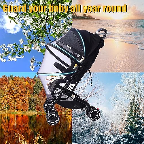 Little World Mosquito Net for Stroller Mosquito Net and Sunshade for Stroller Sun Protection Baby Mosquito Net Mesh Net Cover for Infant - Thumbnail 7