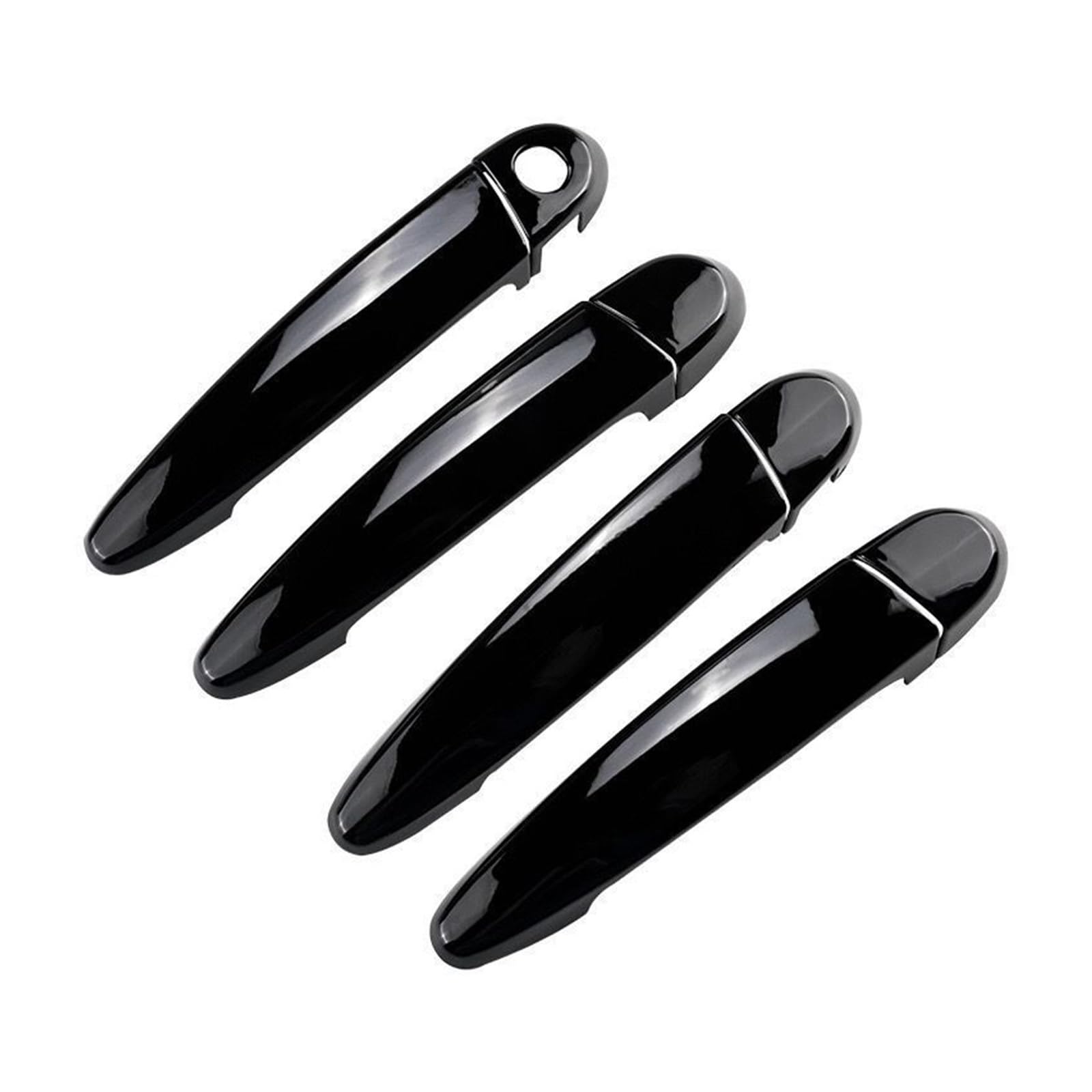 BYSKJZ Car Exterior Door Handle for BMW for E87 90 91 92 93 for F30 for X1 for X2 for X3 for X4 for X6 LHD Car Exterior Door Handle Covers Trims(Gloss Black)