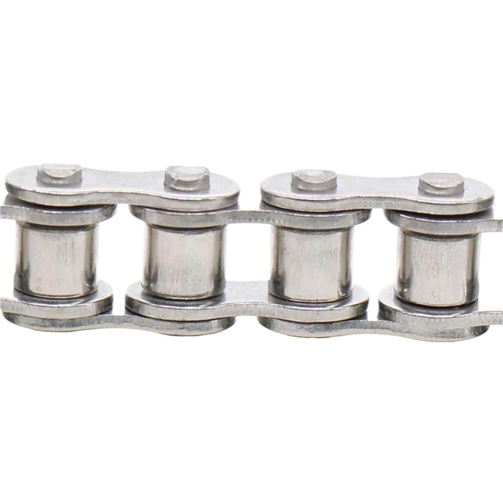 Rollenkette Aus Kohlenstoffstahl Rollenkette aus Edelstahl 304, 1–1,524 m, Einzel-/Doppelstrang, industrielle Stärke, 04C, 05B, 06B, 06C, 08A, 08B, 10A, 12B(304-16A-1m)