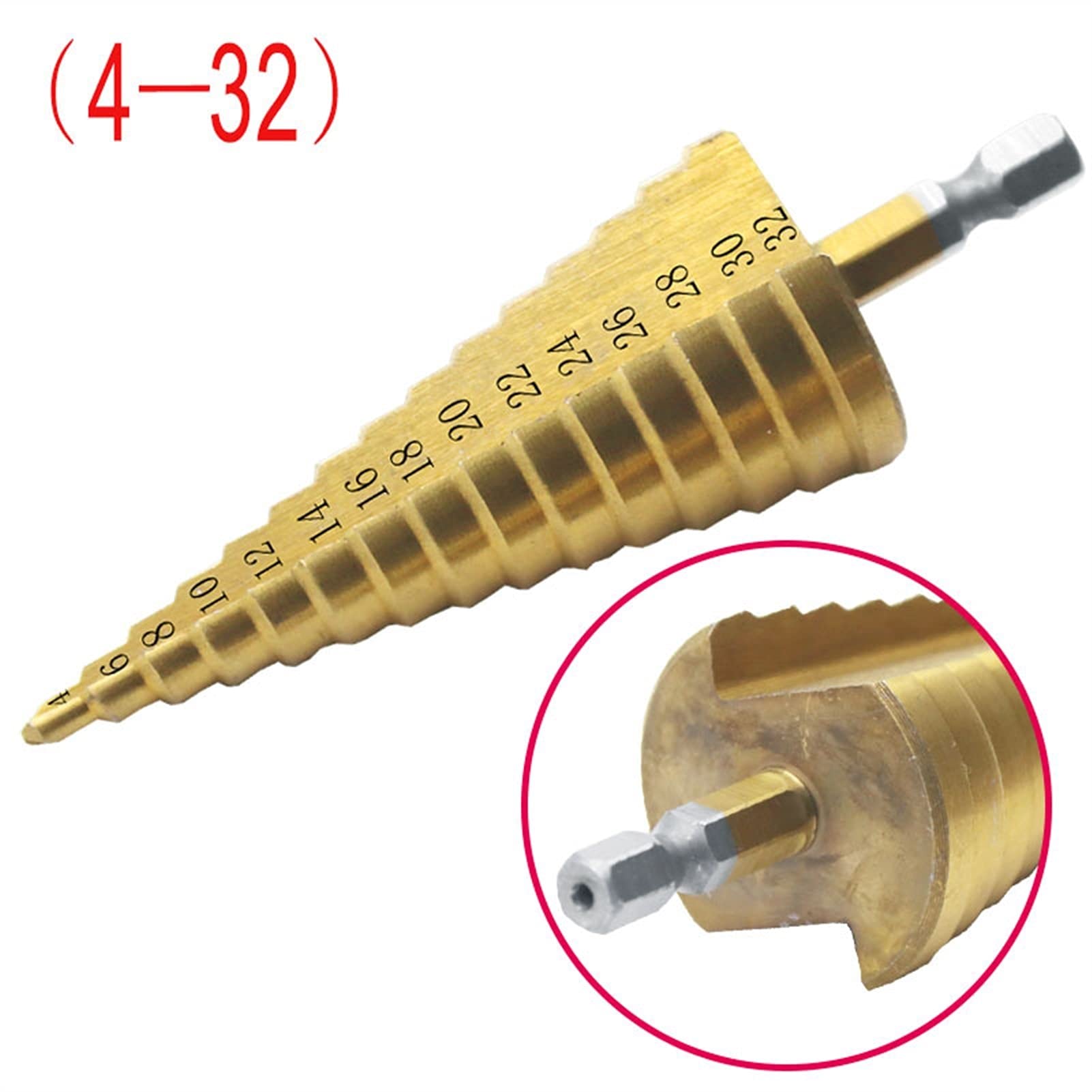 Wiertła do cięcia 3 sztuk/partia HSS stal duży stożek stopniowy t-ittan powlekany metal wiertło zestaw narzędzi do cięcia otworów 4-12mm 4-20mm 4-32mm