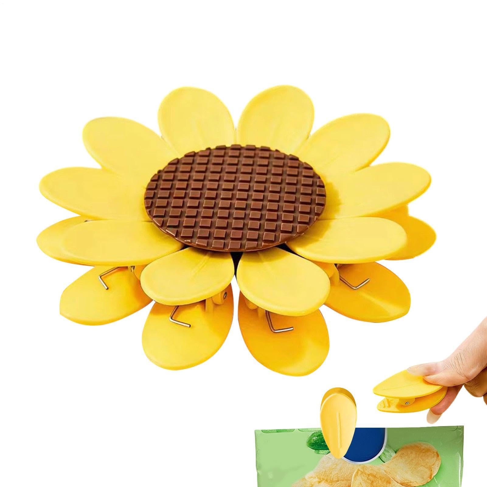 Clips de para alimentos de 2.8 pulgadas con imán decorativo 3D y pinza floral