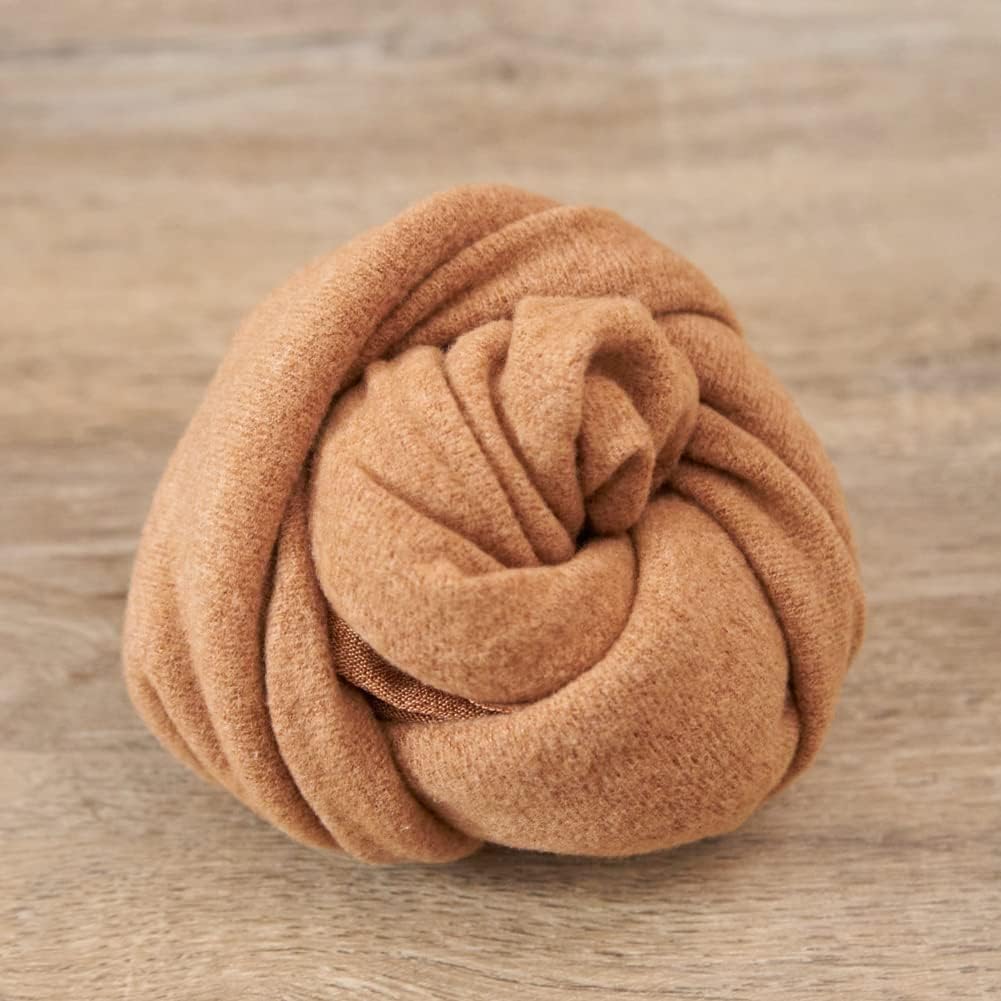 Zeroest Newborn Baby Photo Outfits Props Stretch Blanket Infant Boy Girl Photography Velvet Wraps for Baby Photo Shoot Newborn Photography Wraps (Brown)