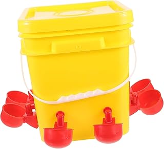1 Set Plastic Food containers Chick Waterer Plastic containers Chick feeders Poultry Feeder Container Poultry Automatic Food Feeder Chick Feeder Plastic Chicken or pet Supplies