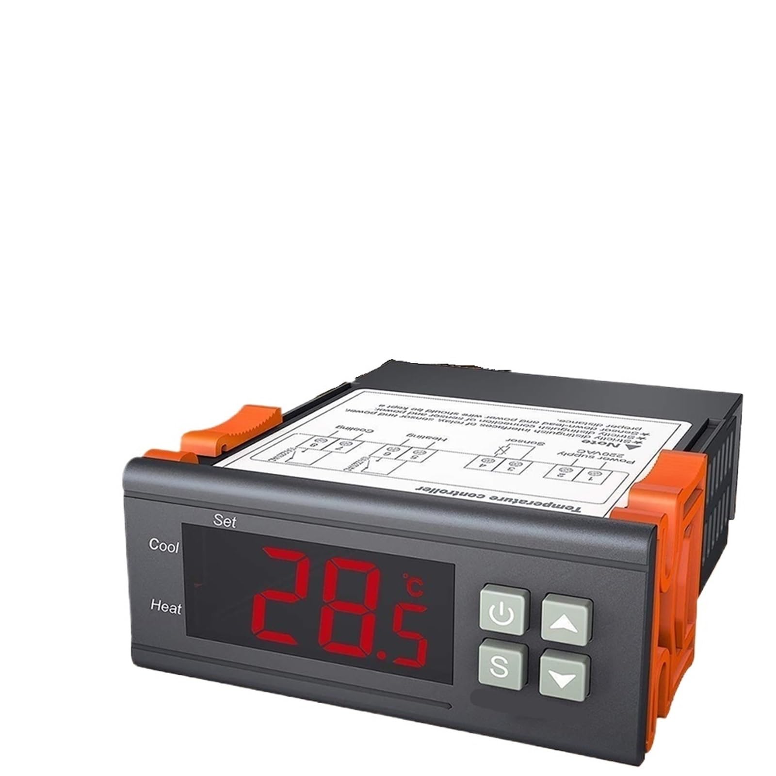 ITC-1000 LED Digital Temperature Controller Multifunzione 220V 12V Termostato for Incubatrice Termoregolatore Riscaldamento Raffreddamento(220V)