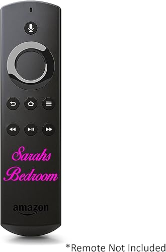 Miniatura 4 de Etiqueta adhesiva personalizada para control remoto de voz de Alexa para Amazon Fire TV y Fire TV Stick - Nombre de la habitación